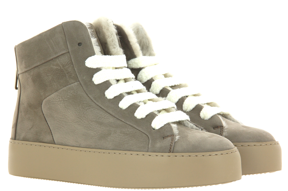 Camerlengo sneaker high lined MORBIDONE FANGO GOMMA CASSETTA TAUPE