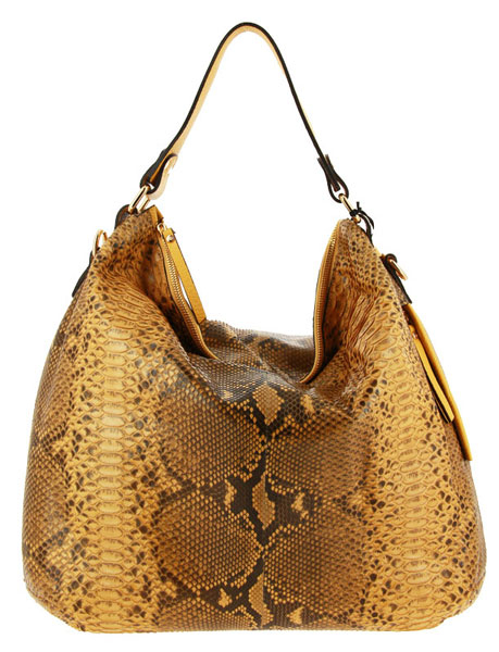 Carol J. bag PYTHON DOLLARO OCRA GIALLO