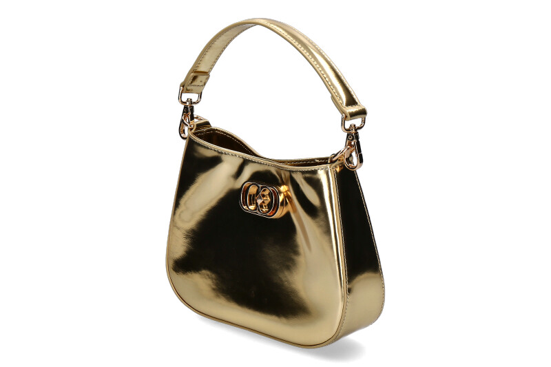 La Carrie shoulder bag SHINY SMALL LEATHER GOLD