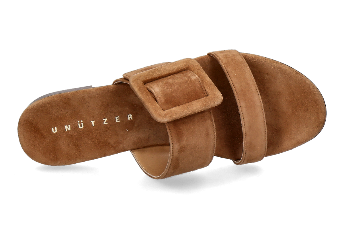 Unützer Pantolette CAMOSCIO- noisette_271300043_5