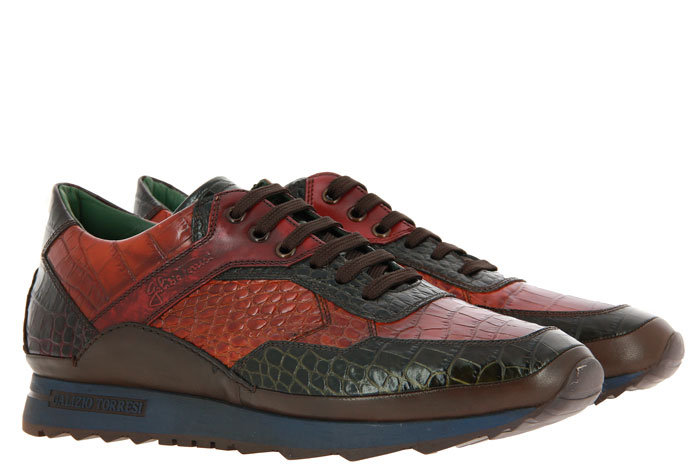 Galizio Torresi sneaker CAIMAN MILITARY CUOIO