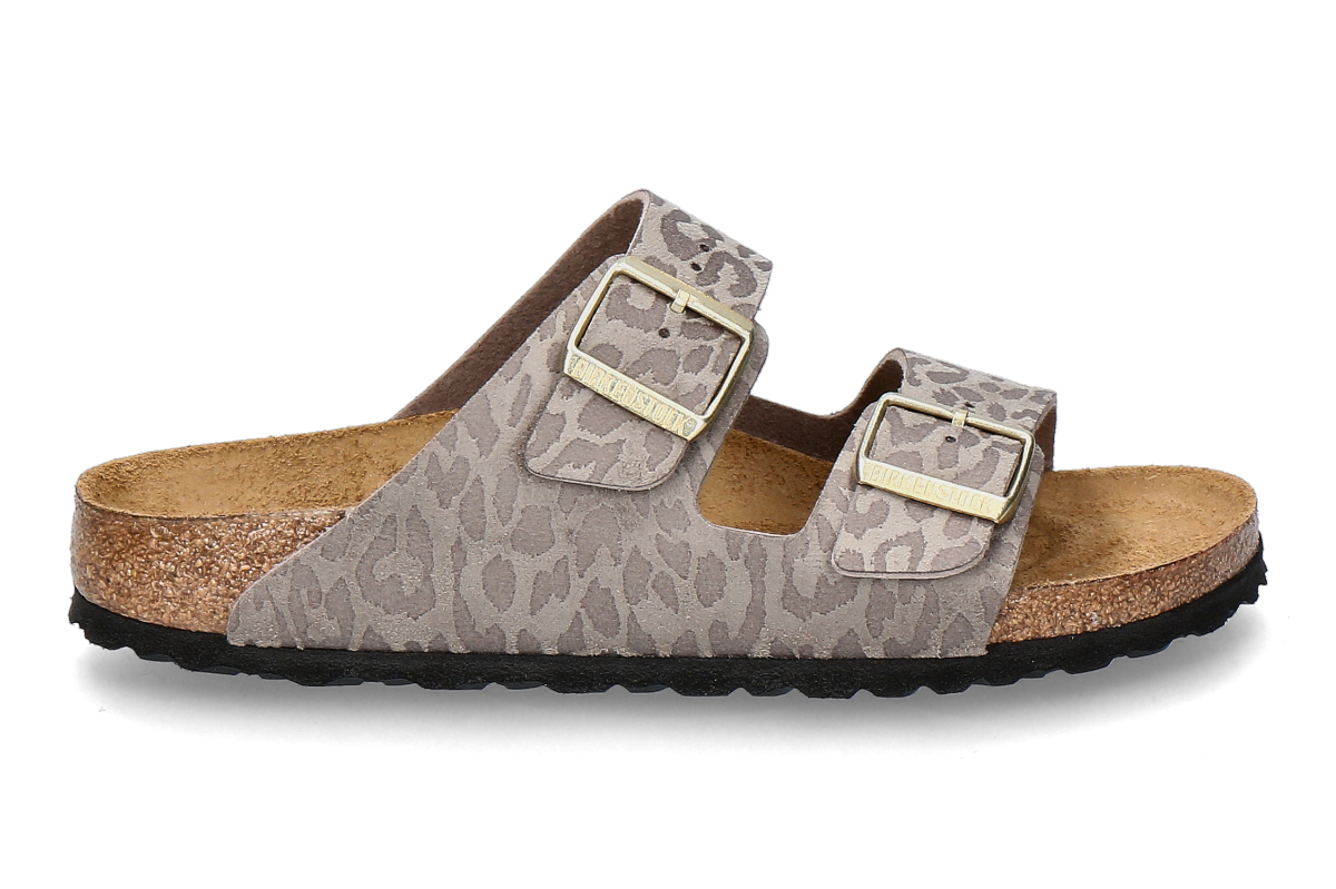 Birkenstock women's- mules ARIZONA NARROW BS- leo gray taupe/ multicolor