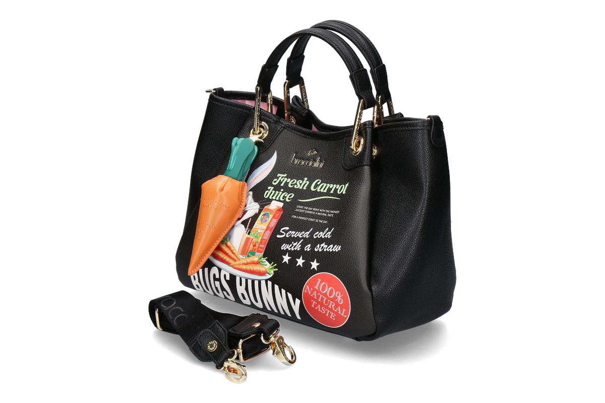 Braccialini handbag AMY BUGS BUNNY- black/ black