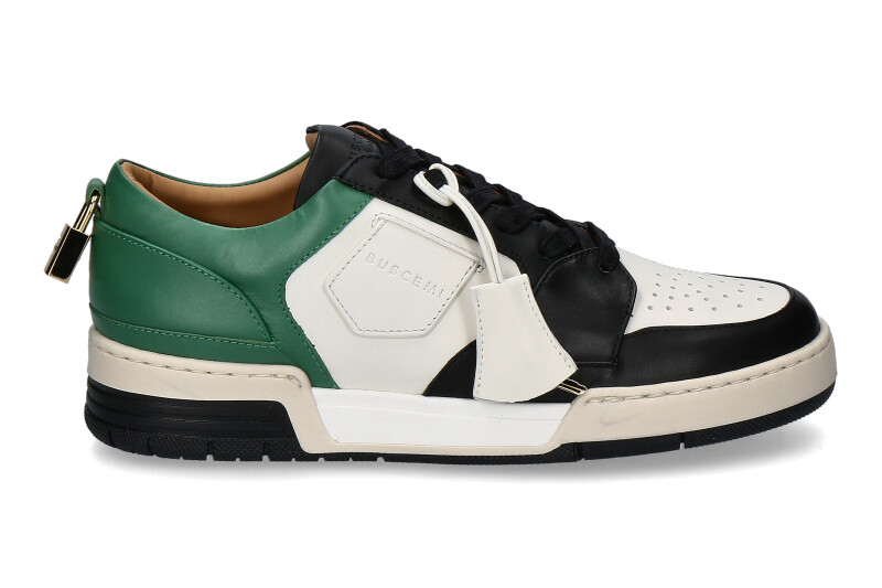 Buscemi Sneaker AIR JON LOW VITELLO BLACK GREEN