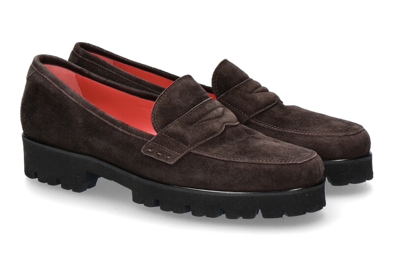 Pas de rouge slipper MARTA CAMOSCIO CHOCOLAT