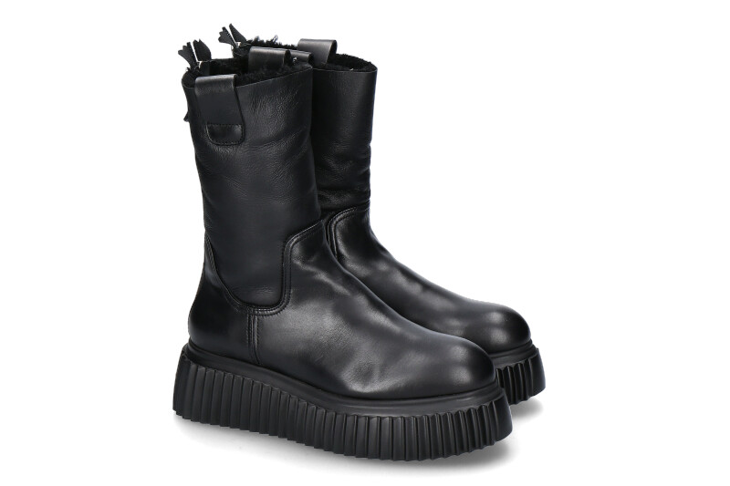 Attilio Giusti Leombruni boots lined MILAGROS FUR- nero/black