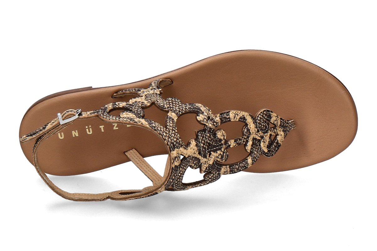 Unützer Sandale PITONE STAMPATO- beige_281400141_5