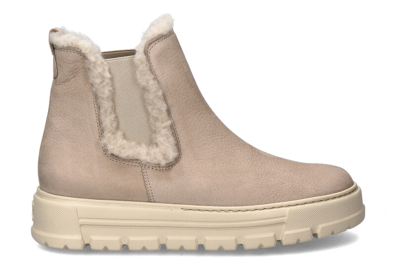 Paul Green ankle boots lined GRAINED NUBUK ALMOND
