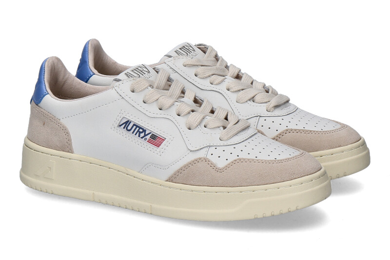 Autry Damen- Sneaker MEDALIST SUEDE LS55- white/ vista