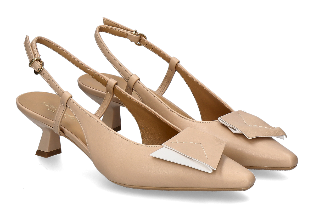 Lorenzo Mari slingback pumps CINDY06- beige