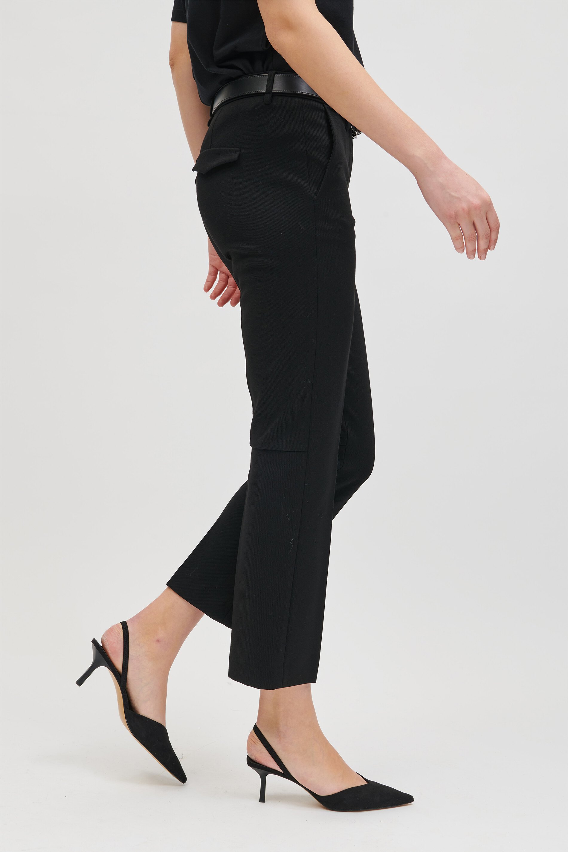 Luisa Cerano Hose BABYFLARE JERSEY GABARDINE - black/schwarz