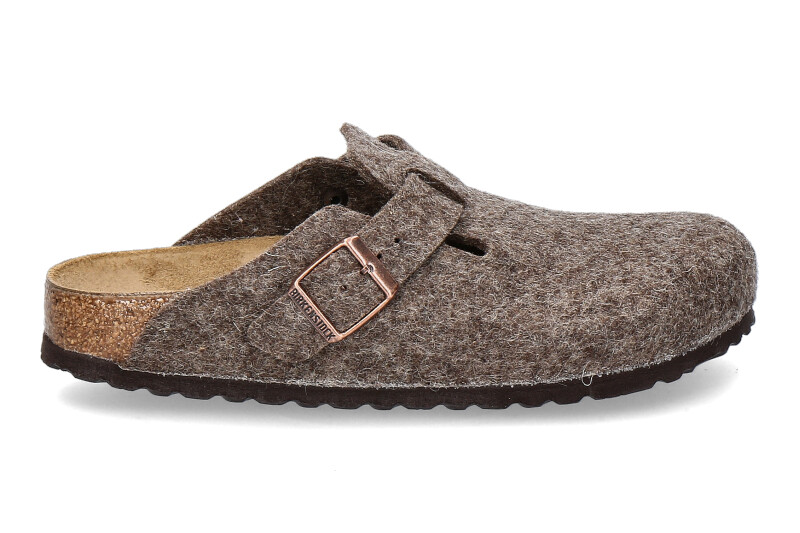  Birkenstock clogs BOSTON NARROW BS WOLLE- cocoa/braun 