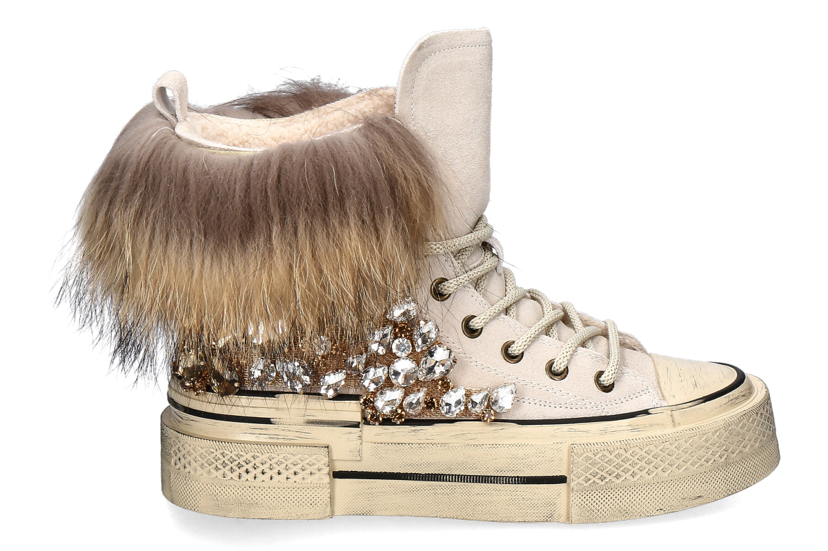 Nan-Ku Couture High-Top Sneaker gefüttert EFD04C - beige 
