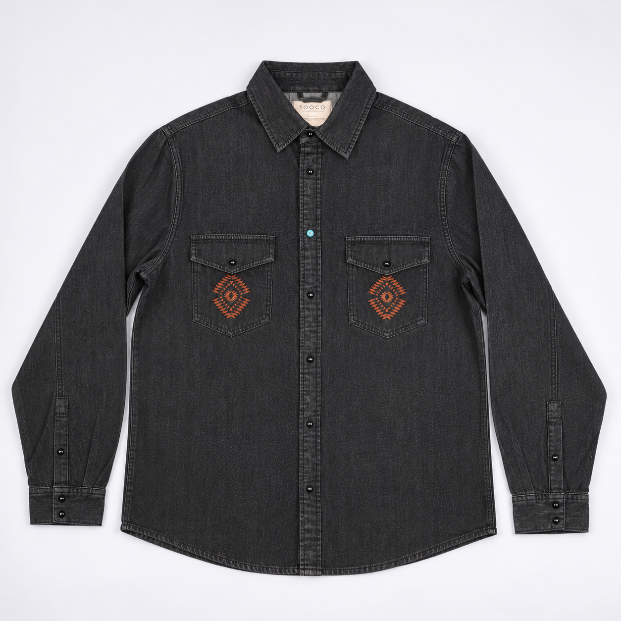 Tooco Jeanshemd TEXANA APACHE WASH- black/ schwarz