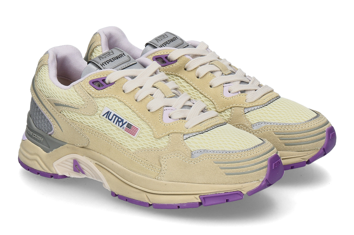 Autry women's- sneaker HYPERWAY MESH HU01- lemon/ orchid dust- yellow