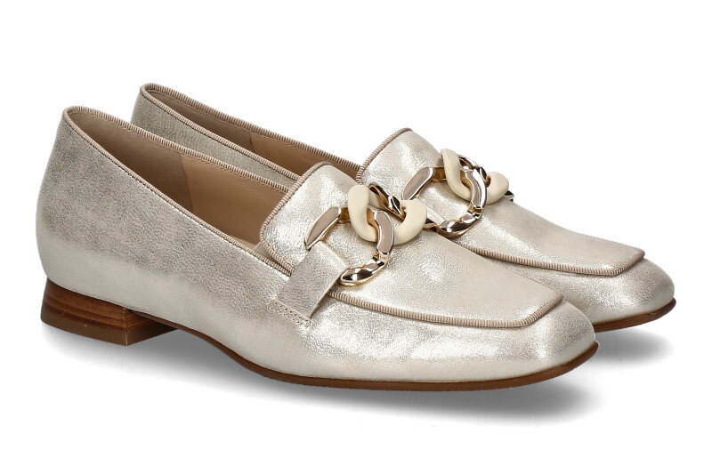 Hassia loafer NAPOLI H-WEITE GLOSS- platin