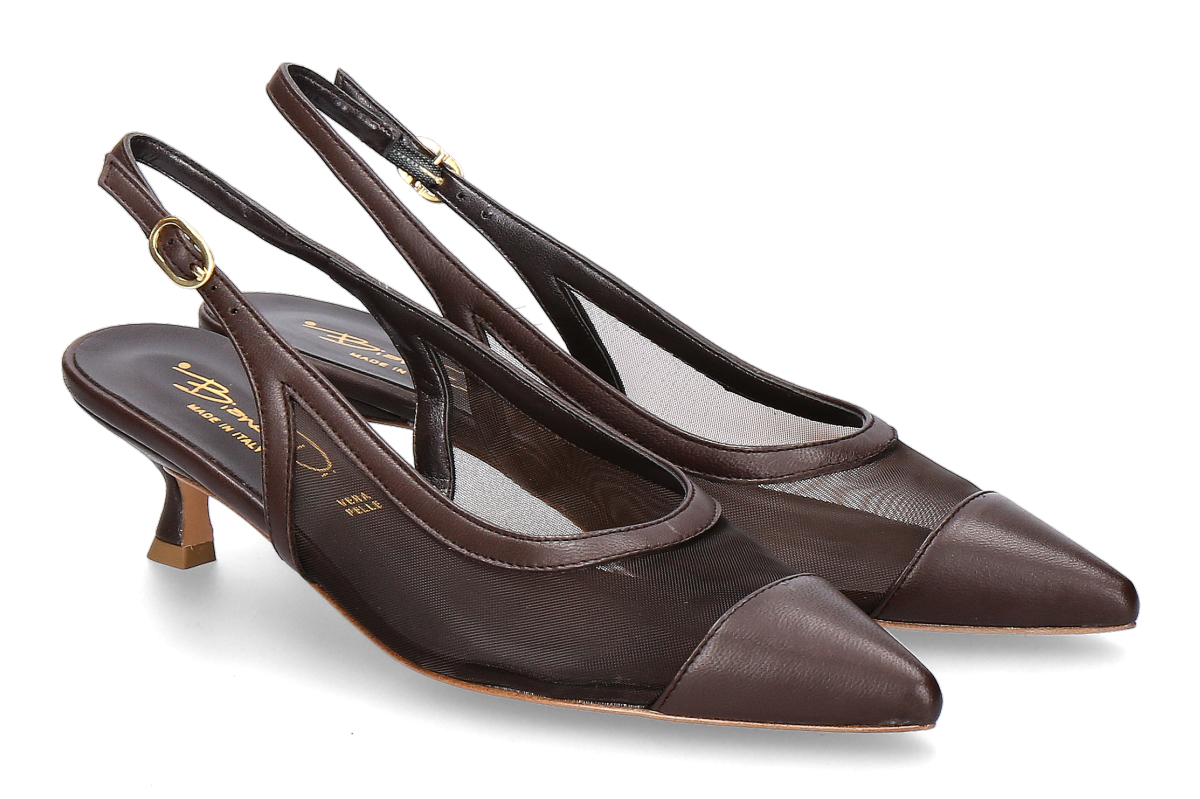 Bianca Di Slingpumps S509 ZANZA NAPPA- td moro/ dunkelbraun