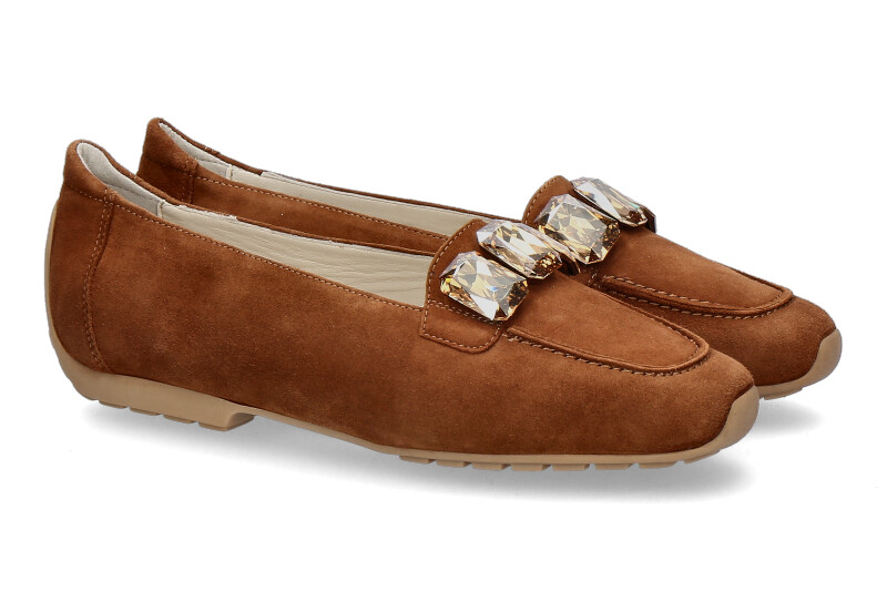 Mania slipper CAMOSCIO COGNAC