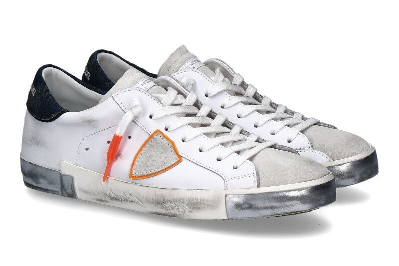 Philippe Model sneaker PARIS VEAU DENIM BLANC BLEU