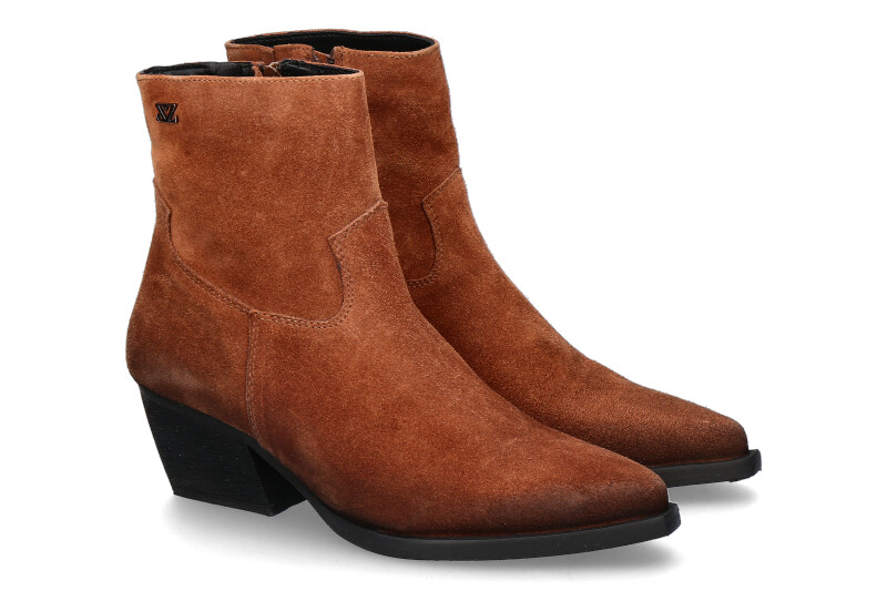 Lazamani Western ankle boots 85.632 COGNAC