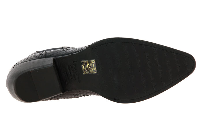 La Bottega Di Lisa Chelsea Boot Pitone Nero Size 38
