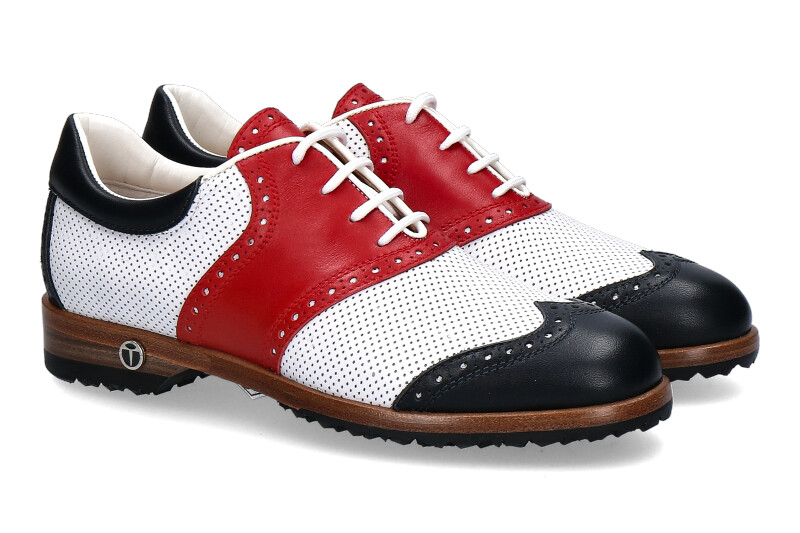 Tee Golf Shoes women's - golf shoe SUSY PERFORATO BLU BIANCO ROSSO