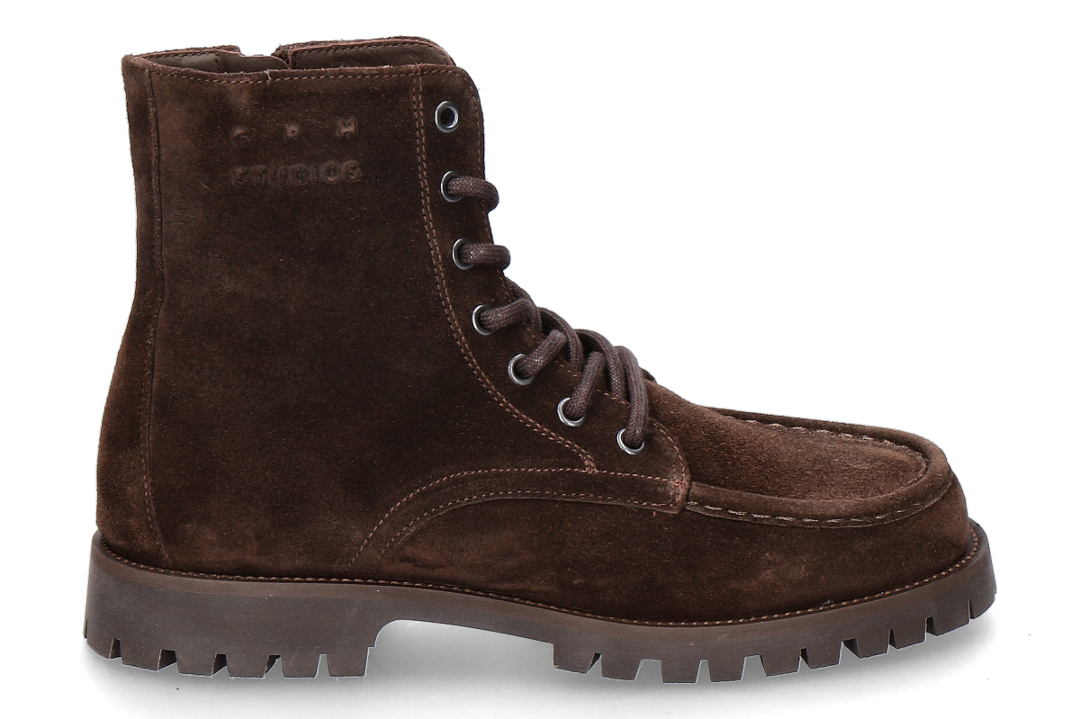 Copenhagen Studios women's lace-up boot CPH849- chocolate/ dark brown