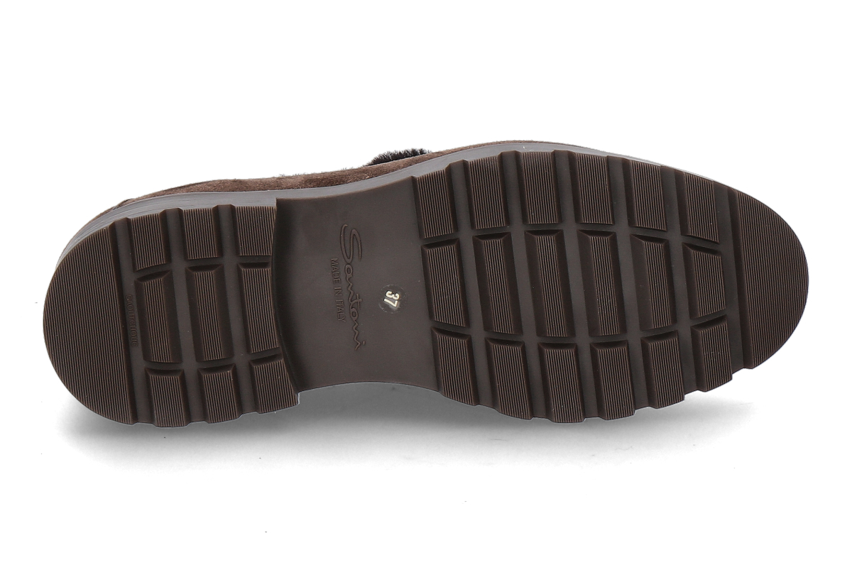 Santoni Damen Loafer gefüttert VELOURS dark brown_232300074_4 Santoni Damen Loafer gefüttert VELOURS dark brown_232300074_4