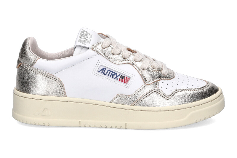 Autry sneaker LOW WOMAN LEATHER PLATINUM