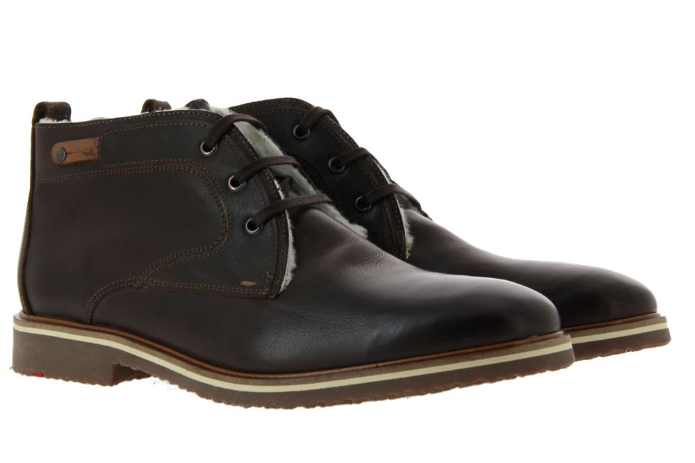 Lloyd lace-up ankle boots lined SEMI CUBA CALF EBONY CIGAR