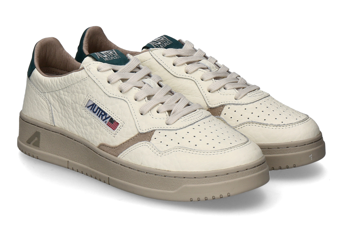 Autry men's- sneaker MEDALIST LOW NE18- white/ gray/ green