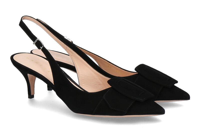 Unützer sling pumps CAMOSCIO NERO