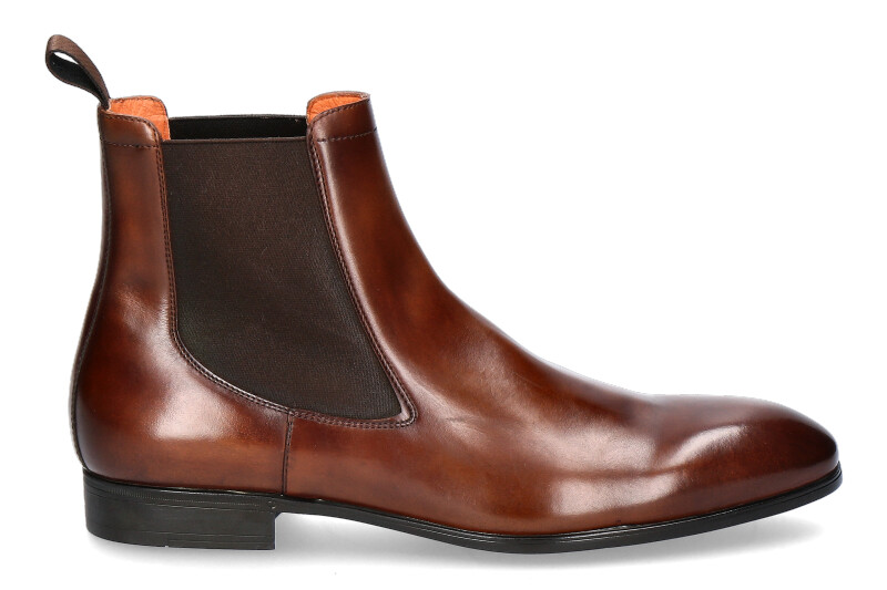 Santoni Chelsea boot LEATHER BROWN