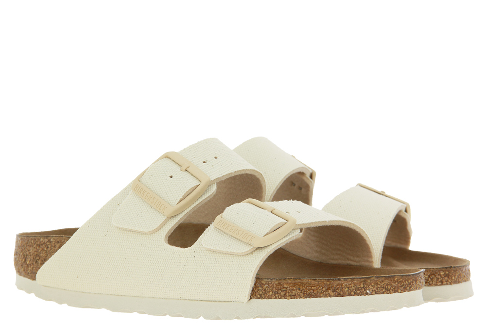 Birkenstock mules ARIZONA RIVET LOGO SCHMALE WEITE EGGSHELL