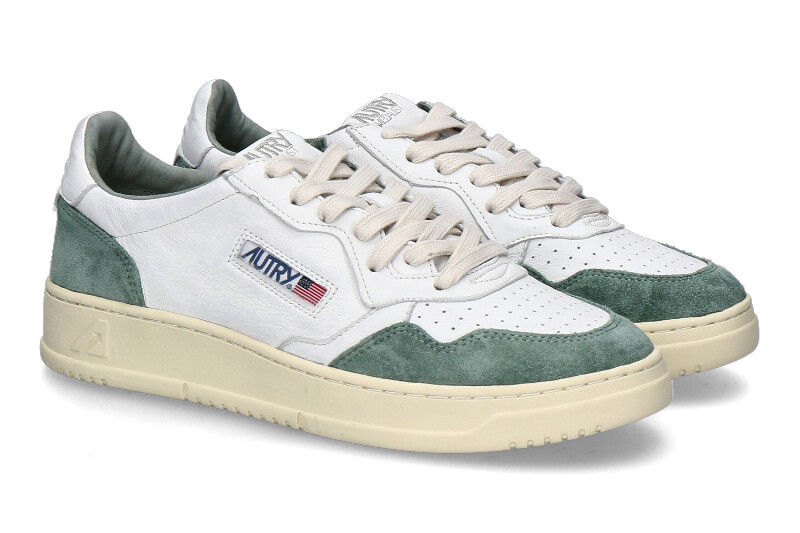 Autry men's sneaker MEDALIST LOW GS29- white/hunter green