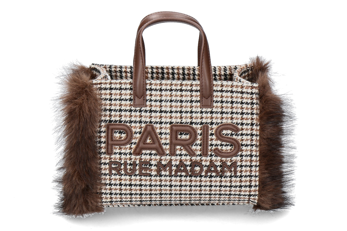 Rue Madam handbag MEGEVE PIED DE POULE- multicolor