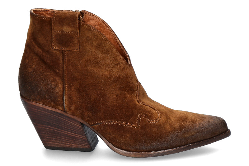 Elena Iachi Cowboy- ankle boots HOMBRE WASH- cognac