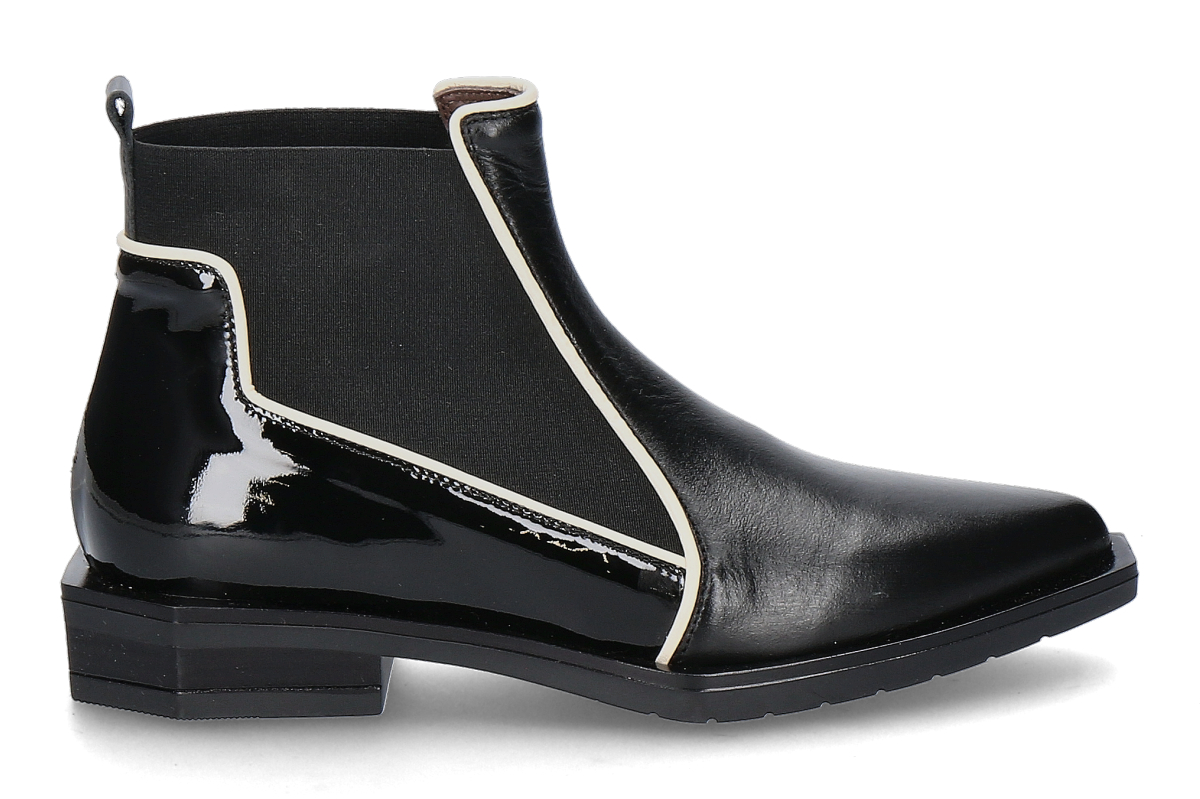  Le Bohémien ankle boots G013 VITELLO ELASTICO- nero/ off-white 