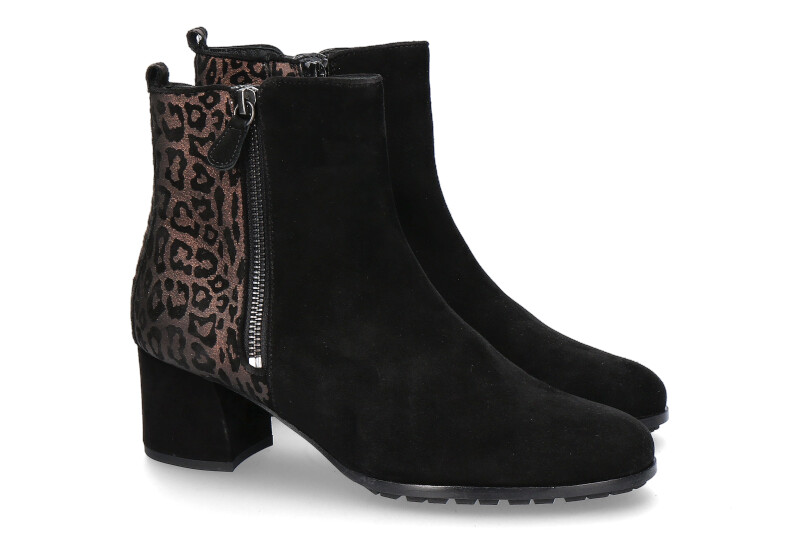 Hassia ankle boots TURIN SAMT GOAT BLACK BRONCE
