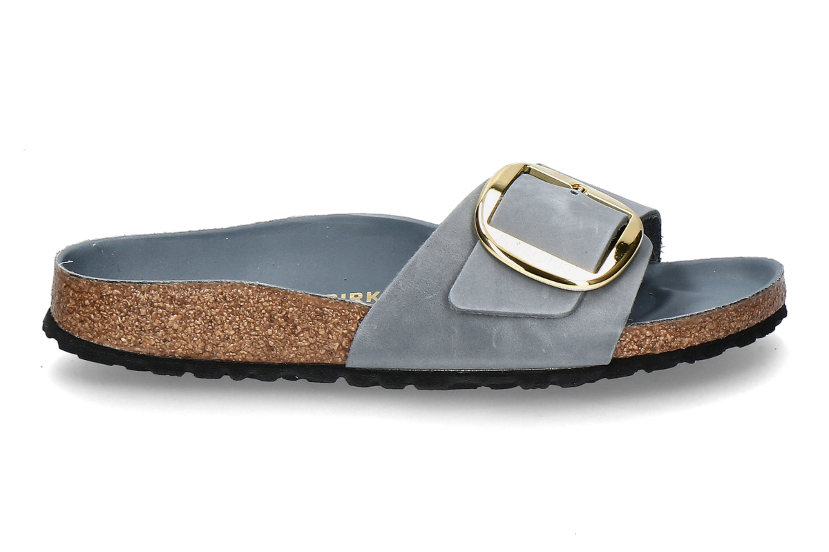 Birkenstock women's- mules MADRID NARROW BIG BUCKLE- basalt gray
