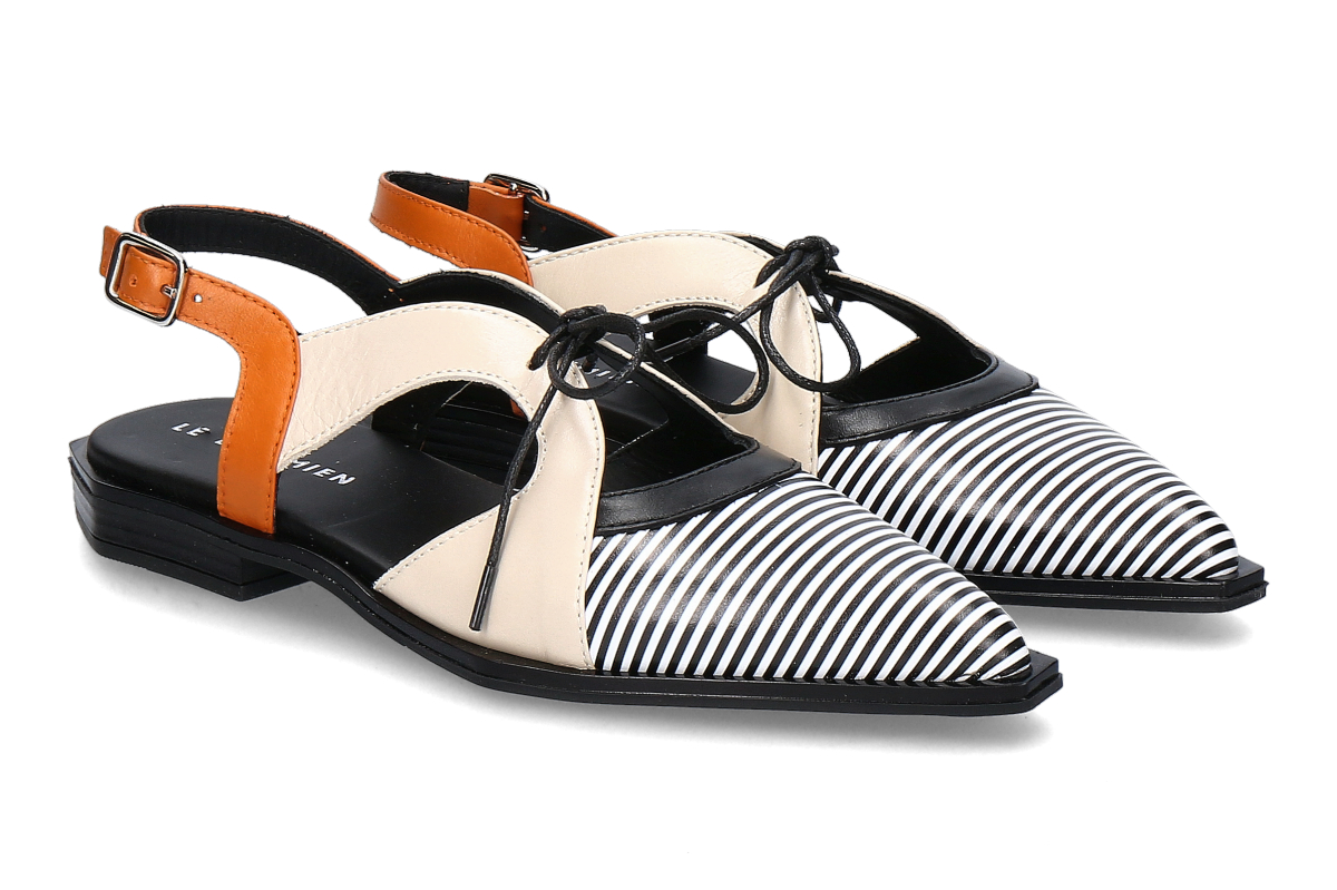 Le Bohémien sling ballerina P18 Calfskin – Multicoloured