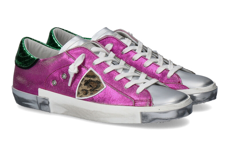 Philippe Model sneaker PARIS METAL FUCSIA