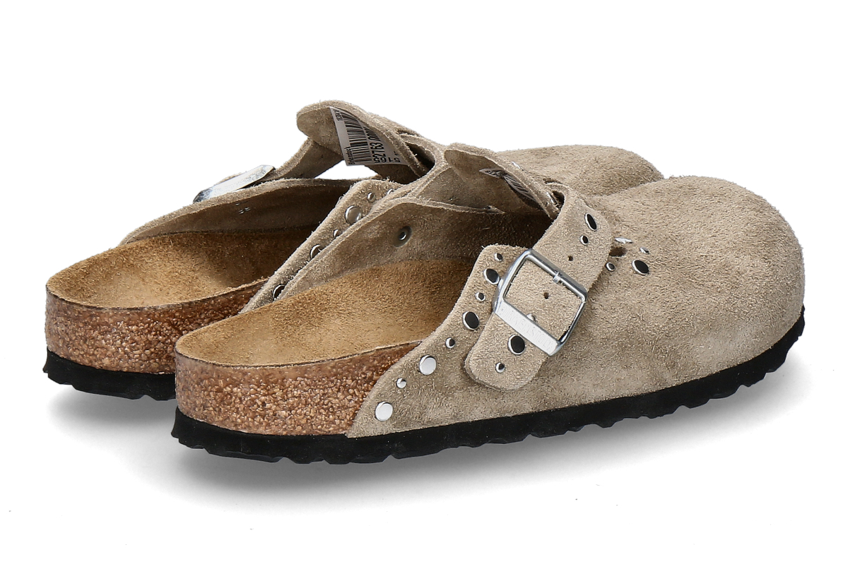 Birkenstock Damen- Clogs BOSTON RIVET BORDER- taupe_276300008_2