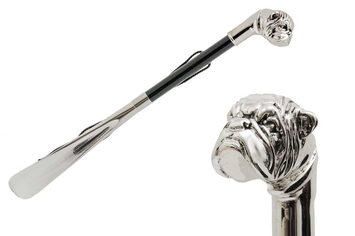 Pasotti shoe horn BULLDOG- silver