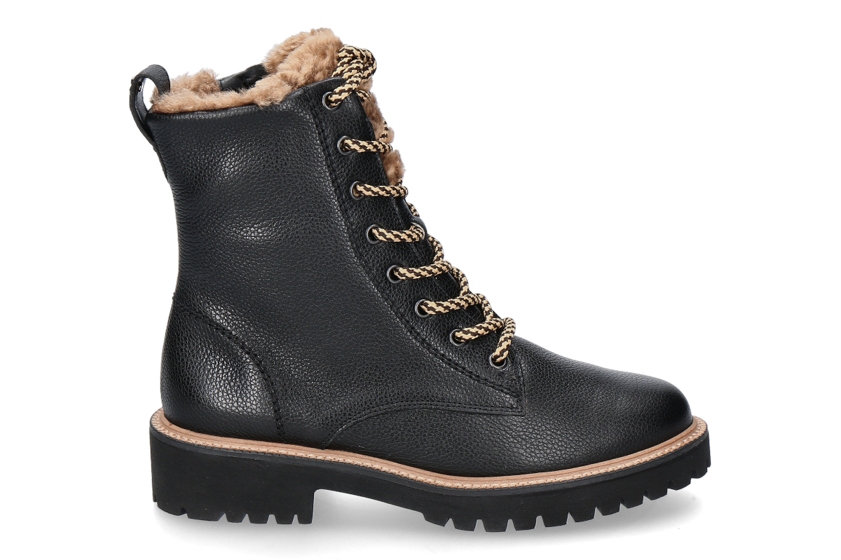Paul Green Schnürboots gefüttert MAJOR CALF- black/ schwarz