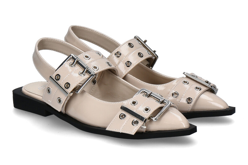 Exé slingback ballerina PATENT- offwhite
