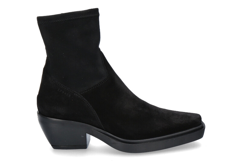 Copenhagen Studio Cowboy ankle boots CPH235 STRECH SUEDE-black