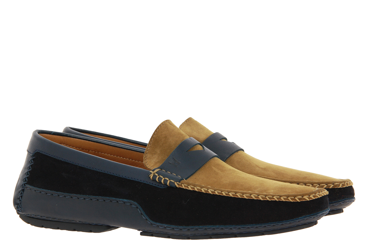 Moreschi loafer BAVIERA BLU SCURO MARRONE