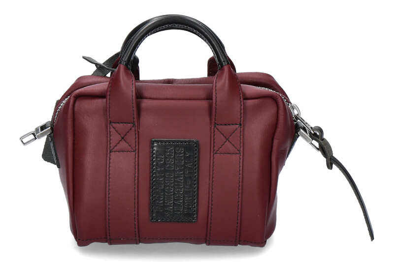 Manikomio shoulder bag PICCOLA ICON- bordo/ black