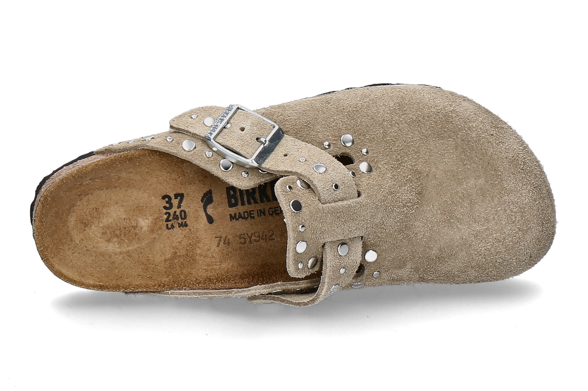 Birkenstock Damen- Clogs BOSTON RIVET BORDER- taupe_276300008_4